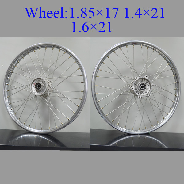 16 Inch Spoked Motorcycle Wheels High Precision Sliver Coated Multi - Color