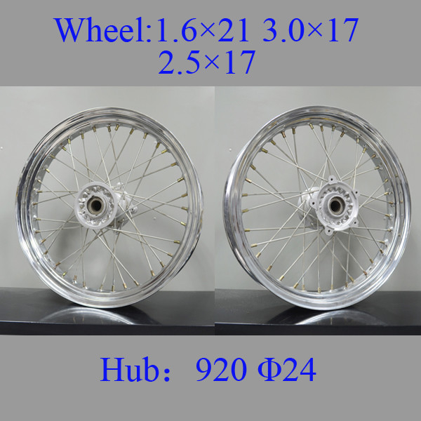 Professional Chrome Spoke Motorcycle Wheels High Strength Impact - Resistant